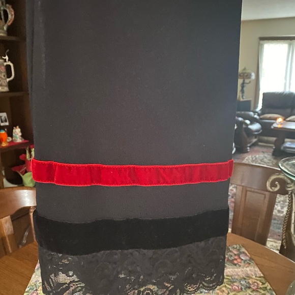 BEAUTIFUL A.B.S STUDIO BLACK LACE TRIM PULL-ON PENCIL MAXI SKIRT Sz S P - Picture 2 of 13